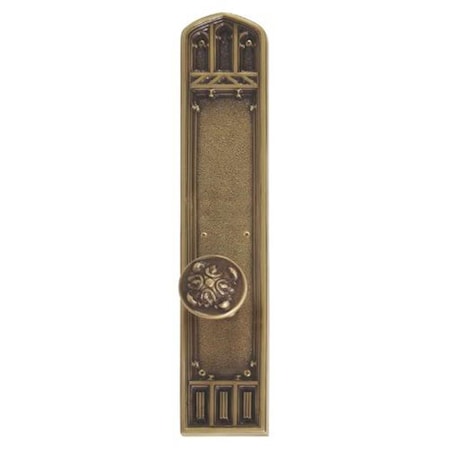 Interior Door Plate Privacy Set 2.75 In. Backset - Aged Brass